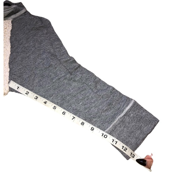 Anthropologie Dolan Ivory/Gray 3/4 Sleeve Crochet Pullover Sweater - S - Picture 10 of 12